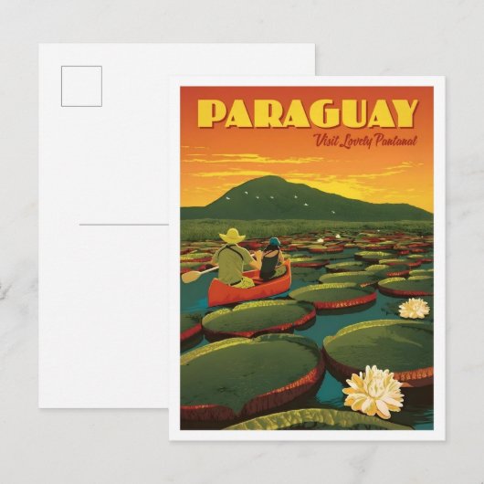 Paraguay Reis Oud Briefkaart (Voorkant / Achterkant)
