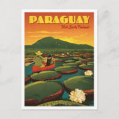 Paraguay Reis Oud Briefkaart (Voorkant)