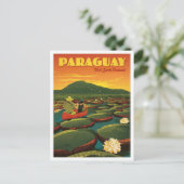 Paraguay Reis Oud Briefkaart (Staand voorkant)