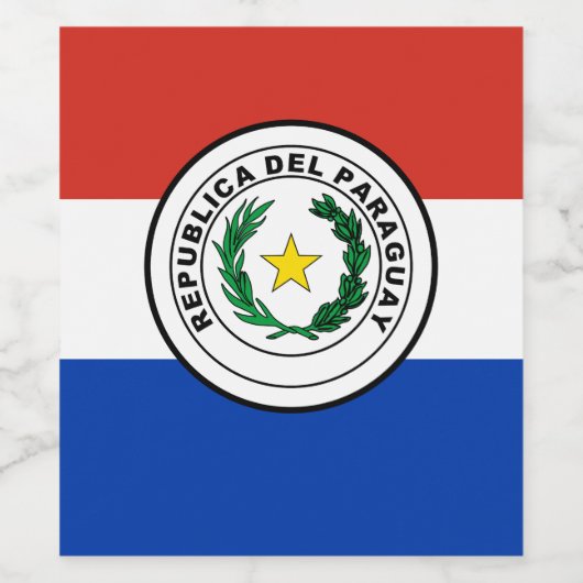Paraguay Seltzer Wijn Etiket (Enkel label)