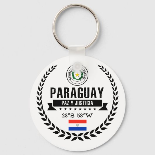 Paraguay Sleutelhanger (Voorkant)