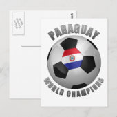 PARAGUAY SOCCER CHAMPES BRIEFKAART (Voorkant / Achterkant)