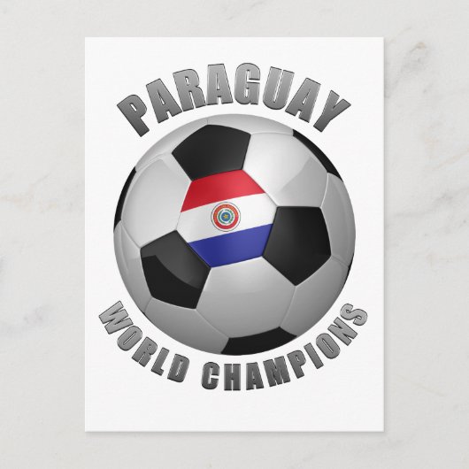 PARAGUAY SOCCER CHAMPES BRIEFKAART (Voorkant)