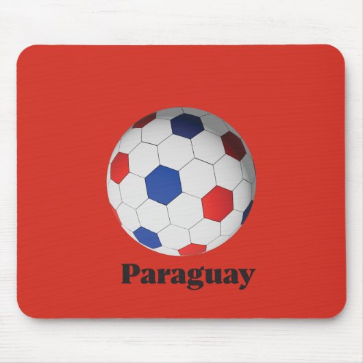 Paraguay Soccer Muismat (Voorkant)
