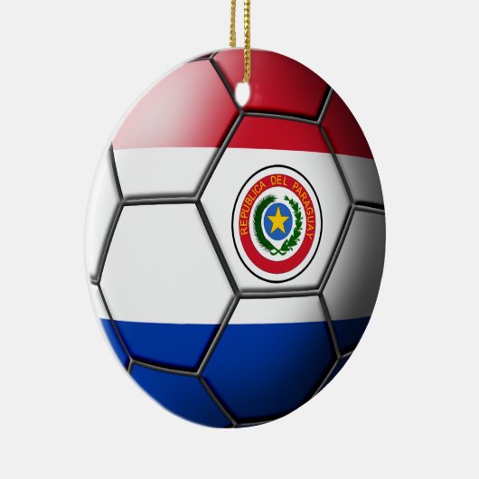 Paraguay Soccer Ornament (Rechts)