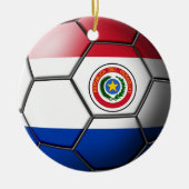 Paraguay Soccer Ornament (Voorkant)