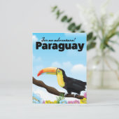 Paraguay Toekan reisposter Briefkaart (Staand voorkant)