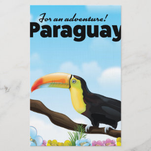Paraguay Toekan reisposter Briefpapier