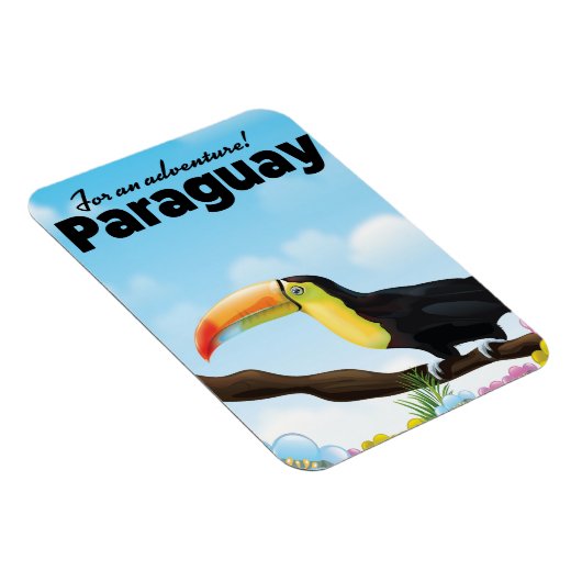 Paraguay Toekan reisposter Magneet (Rechterzijde)