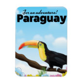 Paraguay Toekan reisposter Magneet (Verticaal)
