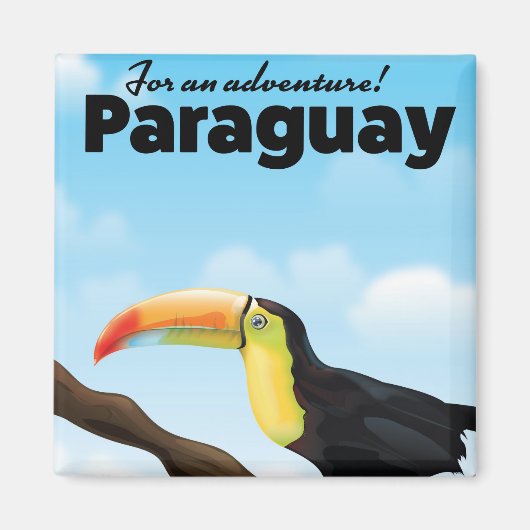 Paraguay Toekan reisposter Magneet (Voorkant)