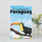 Paraguay Toucan-reisposter Briefpapier (Staand voorkant)
