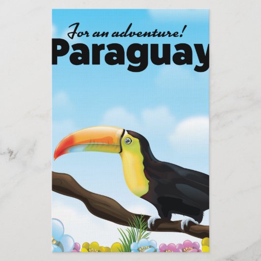 Paraguay Toucan-reisposter Briefpapier (Voorkant)