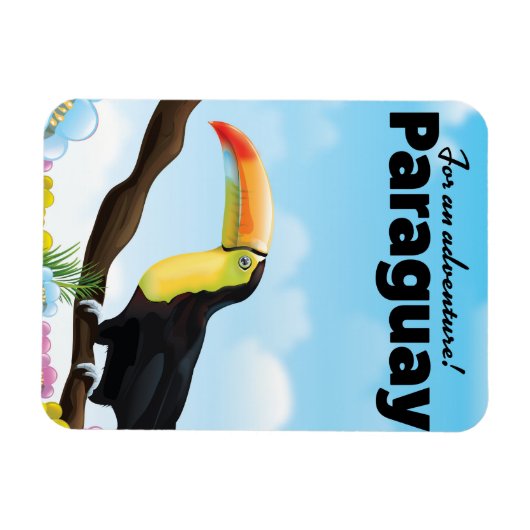 Paraguay Toucan-reisposter Magneet (Horizontaal)