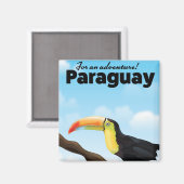 Paraguay Toucan-reisposter Magneet (Voorkant / Achterkant)