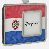 Paraguay Verzilverd Omlijst Ornament (Rechts)