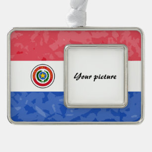 Paraguay Verzilverd Omlijst Ornament
