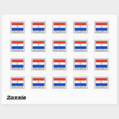 Paraguay Vierkante Sticker (Vel)