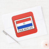 Paraguay Vierkante Sticker (Envelop)