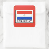 Paraguay Vierkante Sticker (Tas)