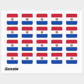 PARAGUAY VIERKANTE STICKER (Vel)