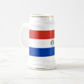 Paraguay Vlag Bierpul (Voorkant links)