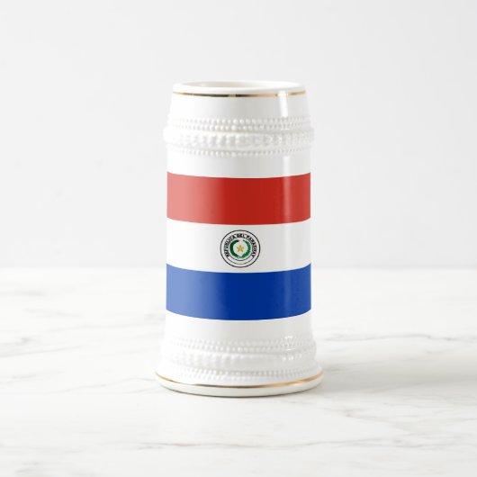 Paraguay Vlag Bierpul (Center)