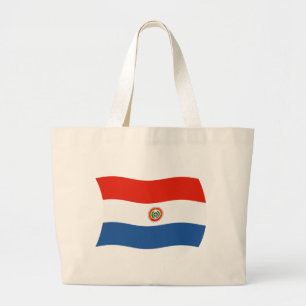 Paraguay Vlag Boodschappentas Grote Tote Bag