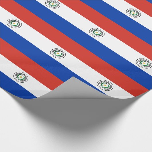 Paraguay Vlag Cadeaupapier (Hoek)