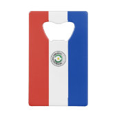 Paraguay Vlag Creditkaart Flessenopener (Achterkant)