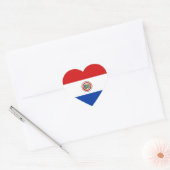 Paraguay Vlag Hart Sticker (Envelop)