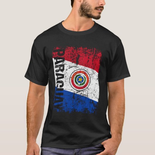 Paraguay Vlag in nood Paraguay T-shirt (Voorkant)