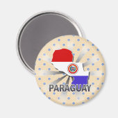 Paraguay Vlag Kaart 2.0 Magneet (Voorkant / Achterkant)