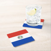 Paraguay Vlag Kartonnen Onderzetters (Insitu)