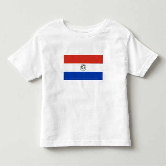 Paraguay Vlag Kinder Shirts (Voorkant)