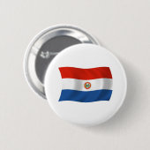 Paraguay Vlag Knop Ronde Button 5,7 Cm (Voorkant /achterkant)