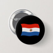 Paraguay Vlag Knop Ronde Button 5,7 Cm (Voorkant /achterkant)