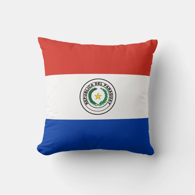 Paraguay Vlag Kussen (Voorkant)