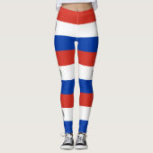 Paraguay Vlag Leggings (Voorkant)