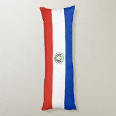 Paraguay Vlag Lichaamskussen (Achterkant (Verticaal))