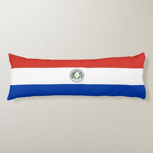 Paraguay Vlag Lichaamskussen (Voorkant)