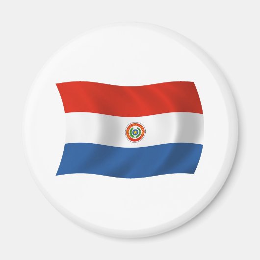 Paraguay Vlag Magneet (Voorkant)