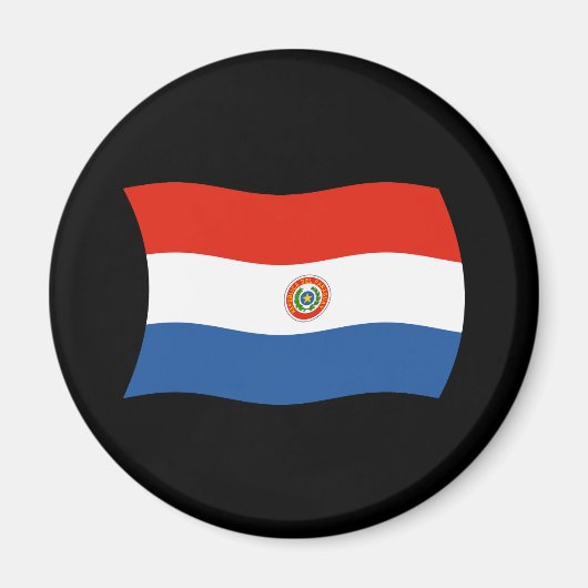Paraguay Vlag Magneet (Voorkant)