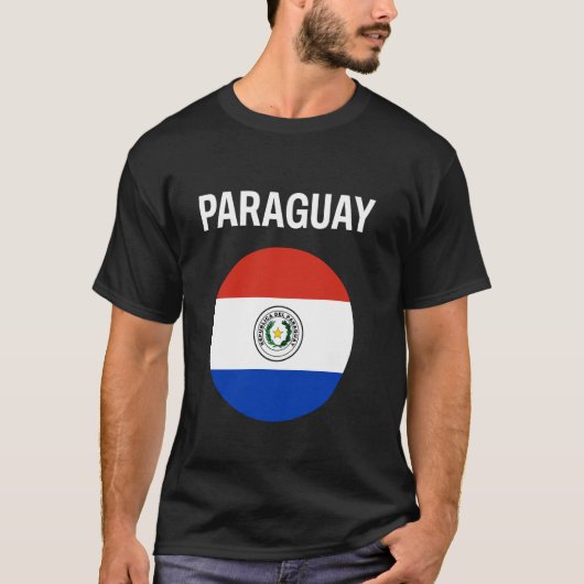 Paraguay Vlag Modern T-shirt (Voorkant)