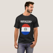 Paraguay Vlag Modern T-shirt (Voorkant volledig)