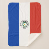 Paraguay Vlag Sherpa Deken (Voorkant)