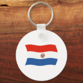 Paraguay Vlag Sleutelhanger (Voorkant)