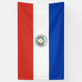 Paraguay Vlag Spandoek (Verticaal)