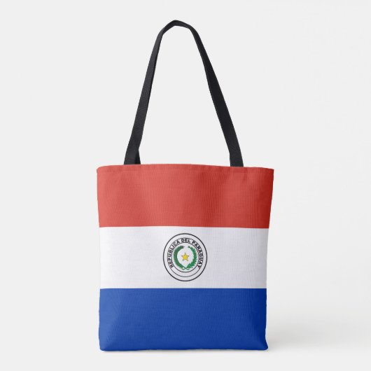 Paraguay Vlag Tote Bag (Achterkant)