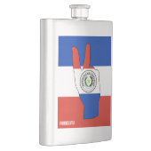 Paraguay Vlag Victory Sign Patriotic Flacon (Rechts)